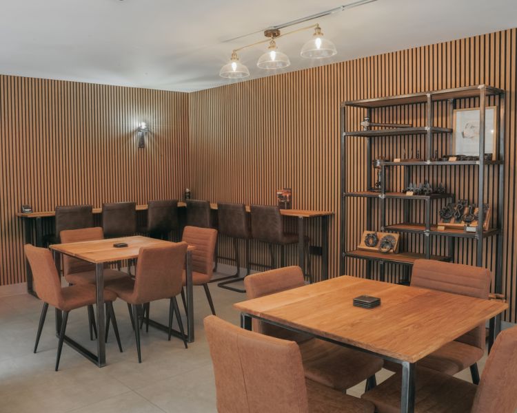 Cafe seating at oldfield forge