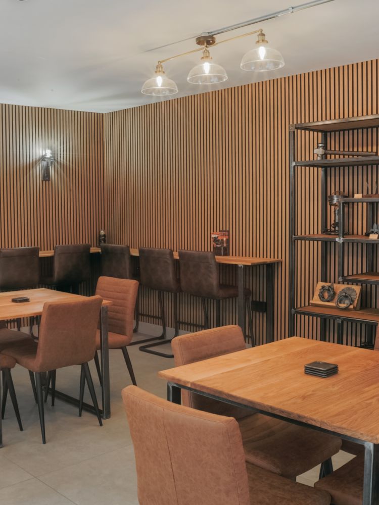 Cafe seating at oldfield forge