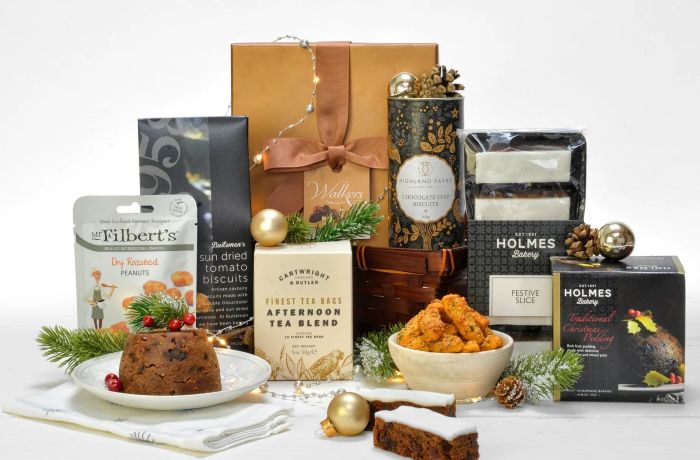 Christmas mistletoe gift hamper