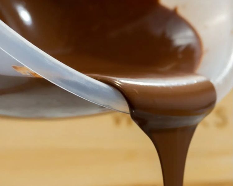 Chocolate pouring