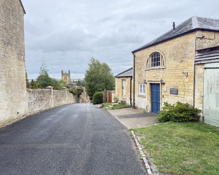 Street view to church in blockley on father brown tour