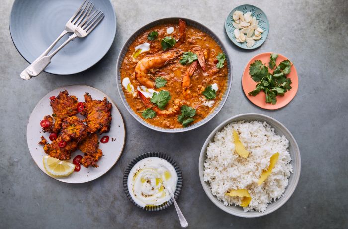 south indian prawn curry made at jamie oliver cookery school in london