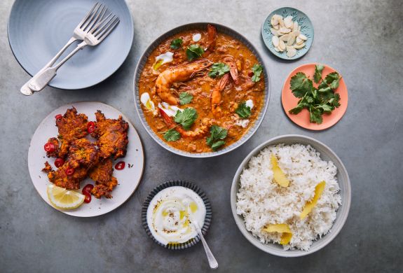 south indian prawn curry made at jamie oliver cookery school in london