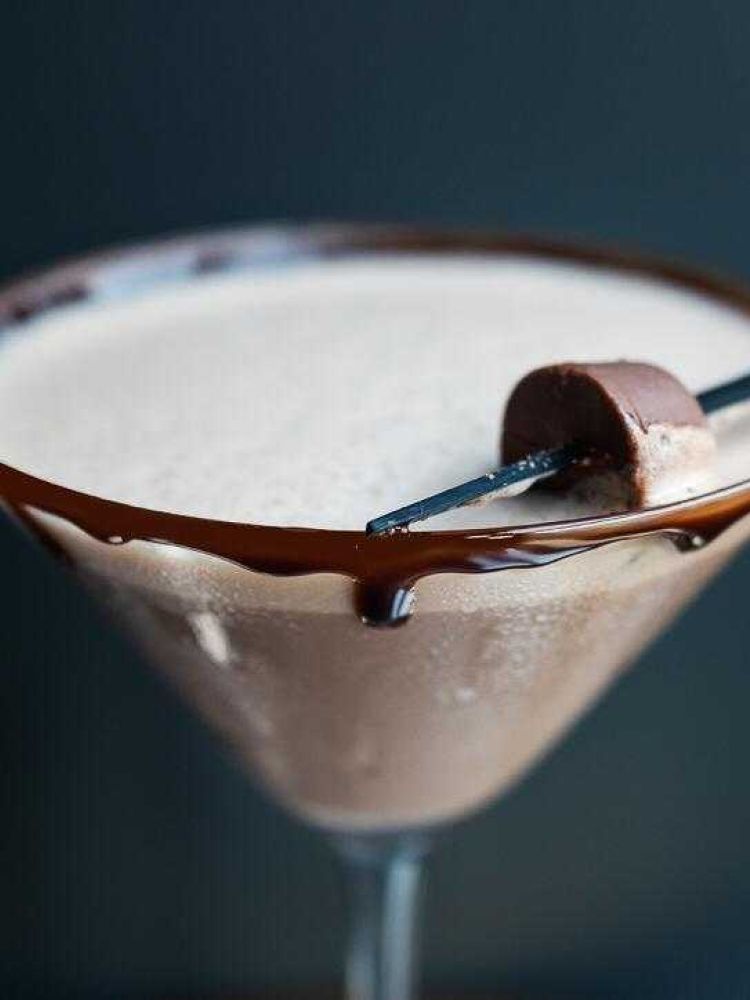 chocotini cocktail at the chocolate cocktail club in london