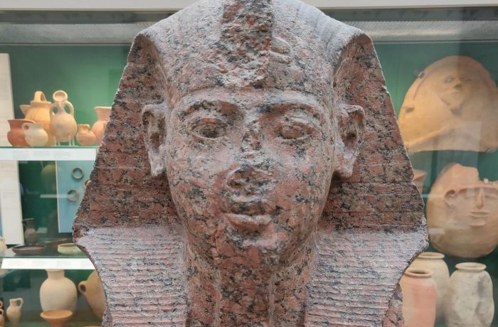 egyptian artefact at the british museum in london