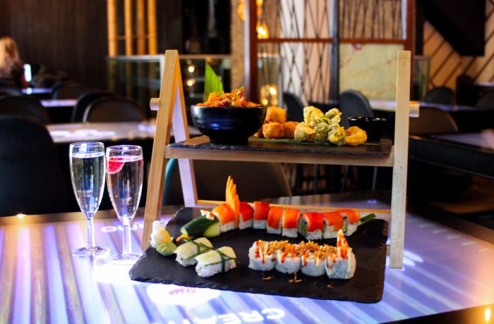 Asian style afternoon tea