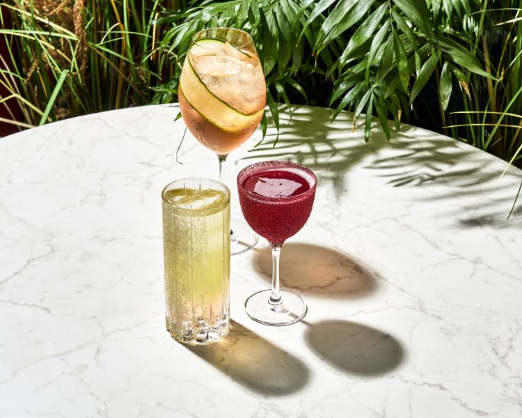 Selection of cocktails at gaucho