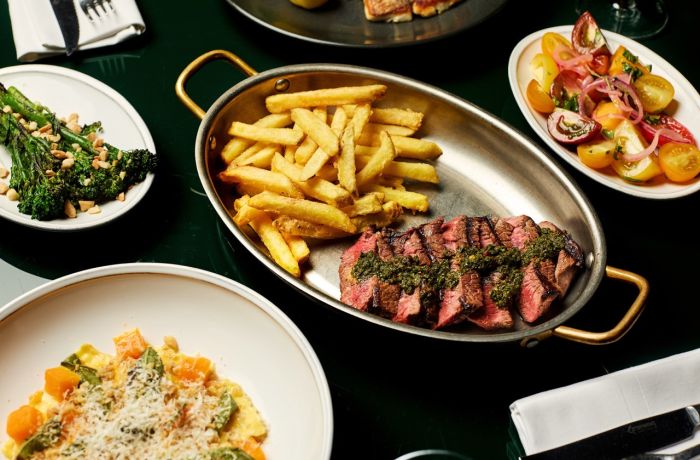 Steak and chips Large