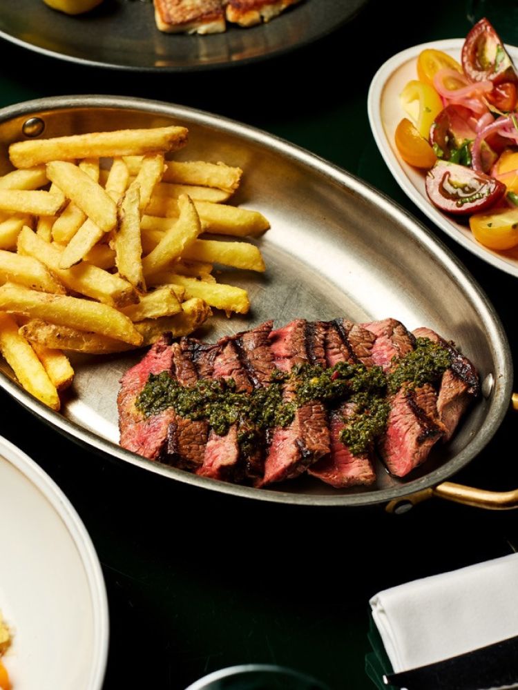 Steak and chips Large