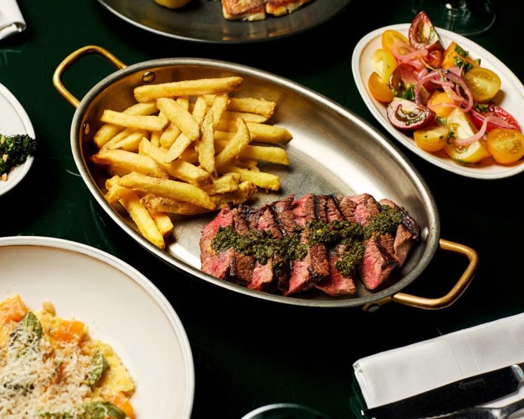 Steak and chips Large