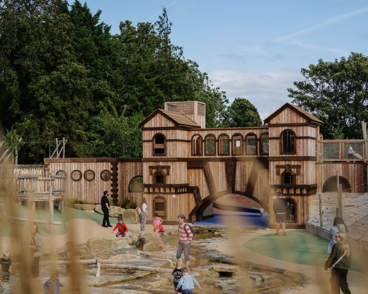 the adventure play area at blenheim palace