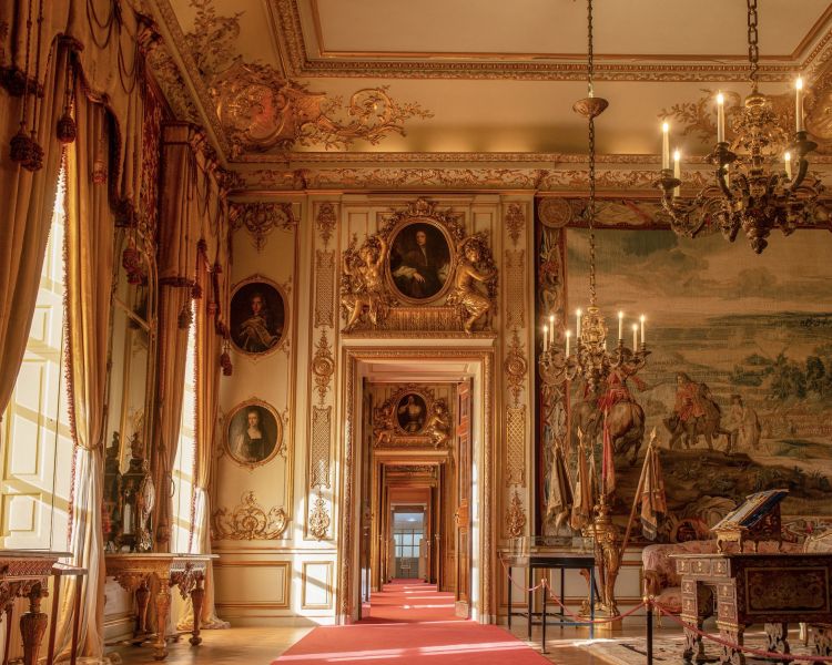 one of the state rooms at blenheim palace
