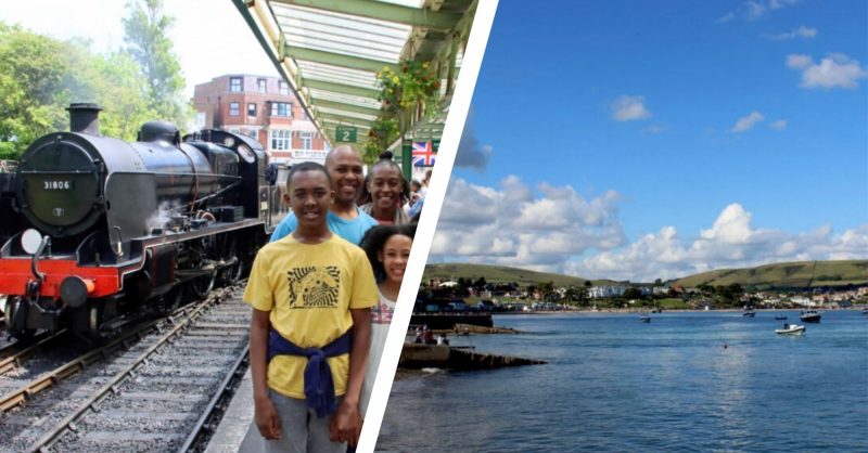 Old Train Boats A Class 33 Leads A 'boat Train' Through Weymouth—the